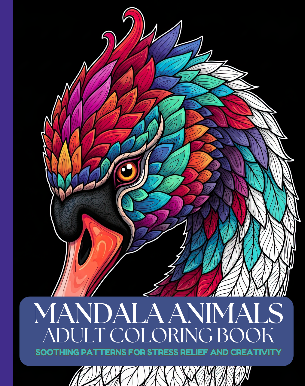 Mandala Cat Adult Coloring Book