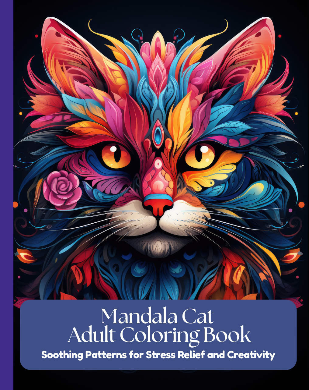 Mandala Cat Adult Coloring Book Volume 2 cover